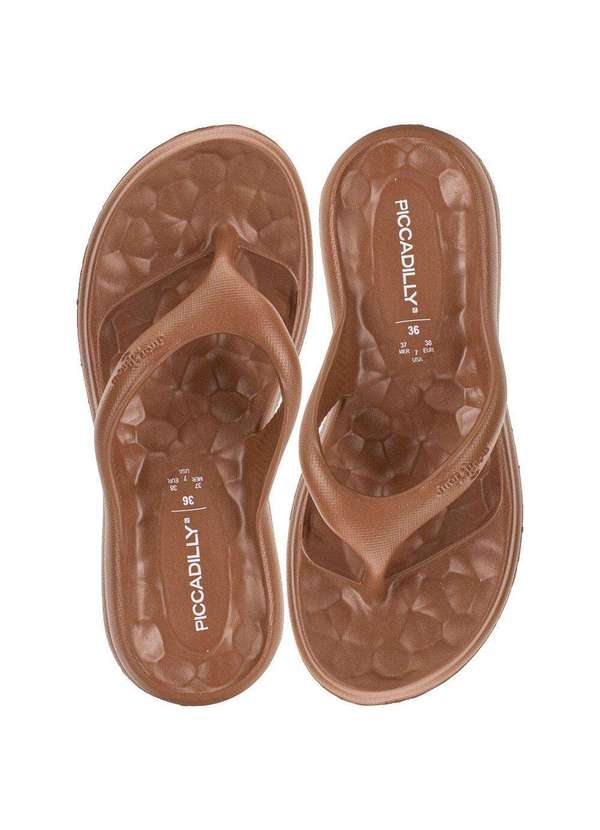 Piccadilly - Chinelo Feminino Marshmallow Piccadilly - C224003 - Chocolate