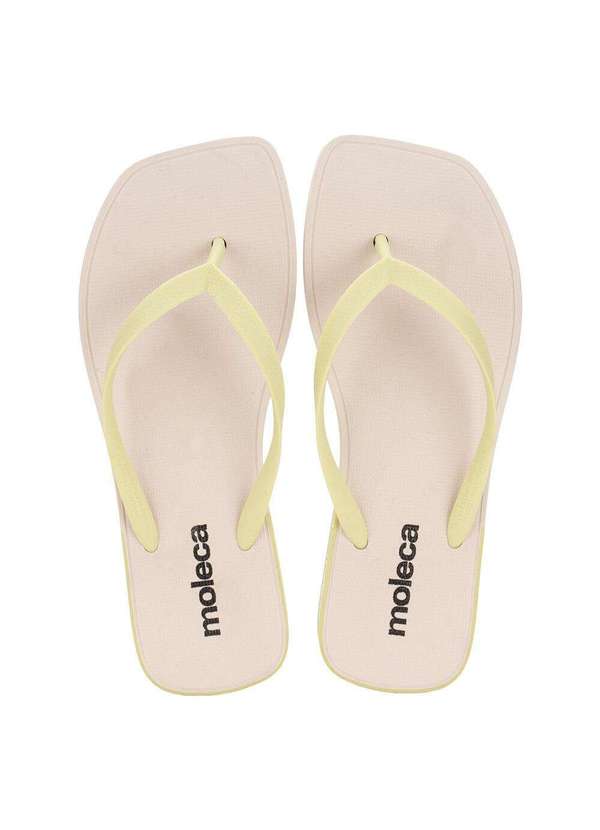 Moleca - Chinelo Feminino Moleca 5552100 - Bege/Verde