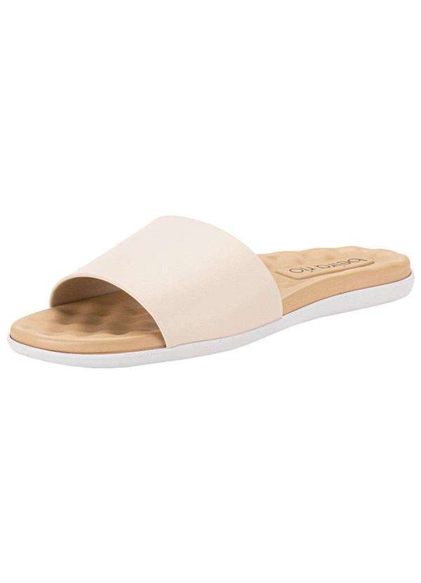Beira Rio - Chinelo Feminino Slide Beira Rio - 8360303 - Marfim