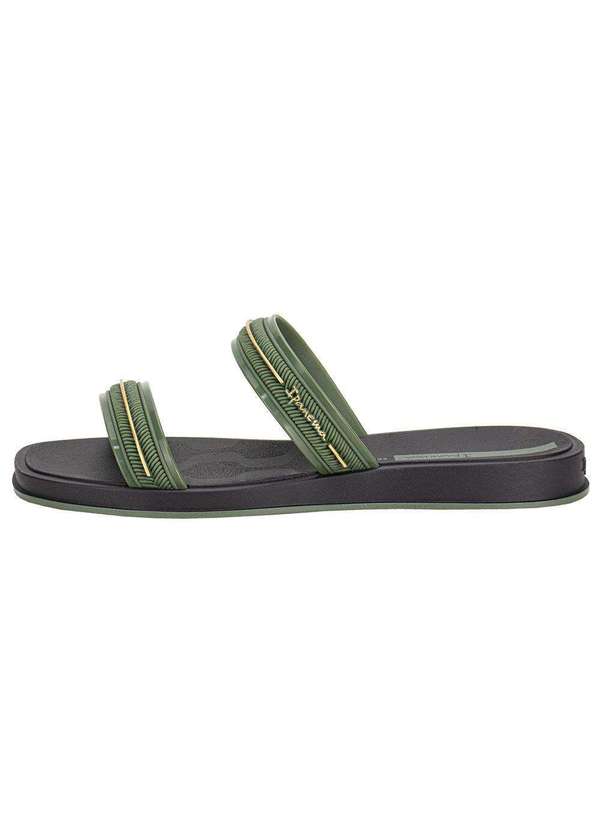 Ipanema - Chinelo Feminino Slide Glow Ipanema 27400 Preto/Verde 3