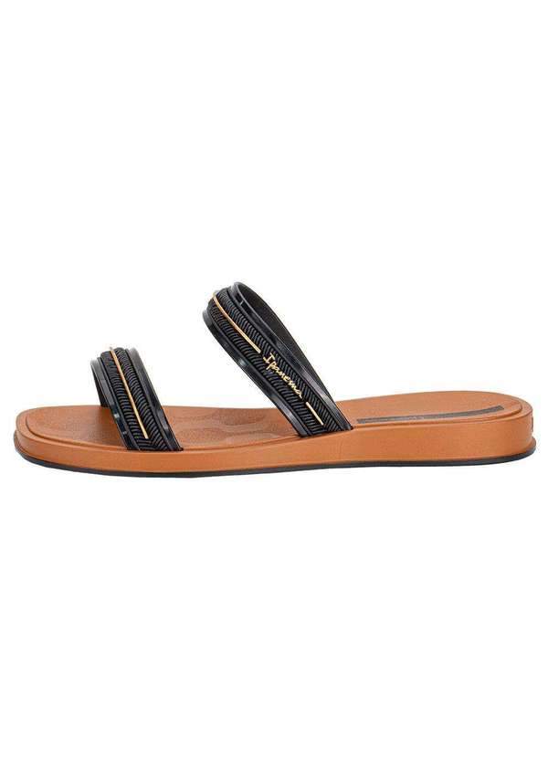 Ipanema - Chinelo Feminino Slide Glow Ipanema 27400 Preto/Caramelo 3
