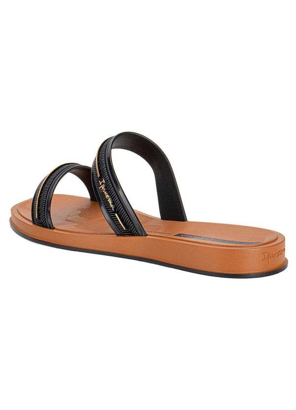 Ipanema - Chinelo Feminino Slide Glow Ipanema 27400 Preto/Caramelo 4