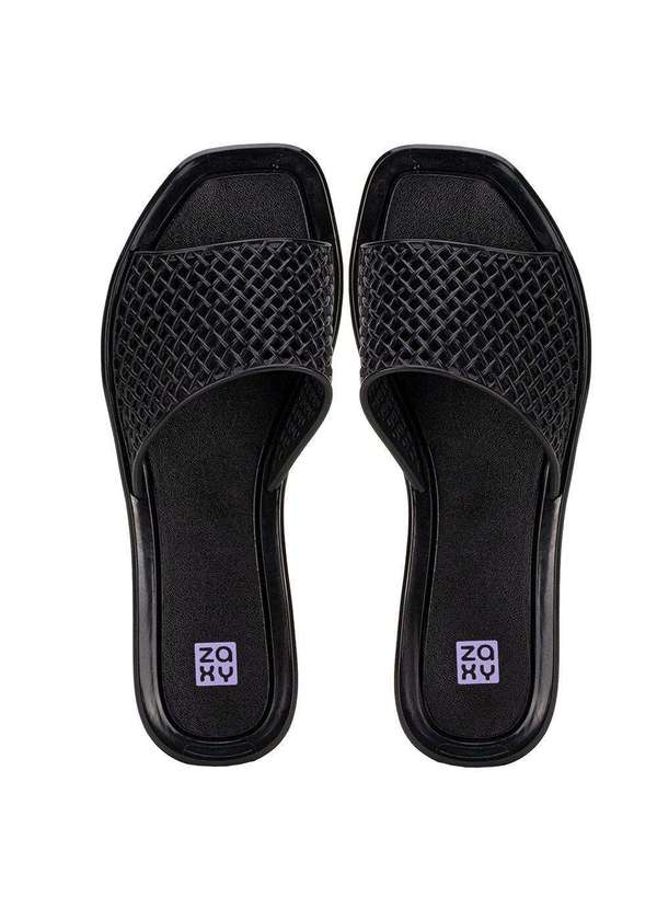 Zaxy - Chinelo Feminino Slide Mesh Zaxy 19125 - Preto
