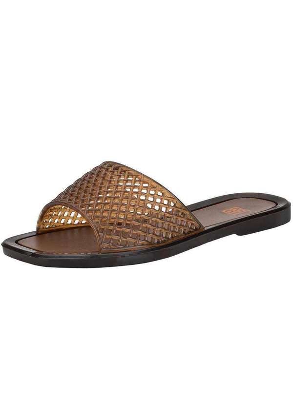 Zaxy - Chinelo Feminino Slide Mesh Zaxy 19125 Chocolate 2