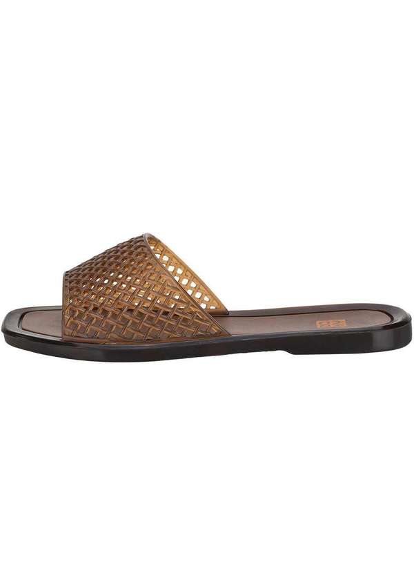 Zaxy - Chinelo Feminino Slide Mesh Zaxy 19125 Chocolate 3