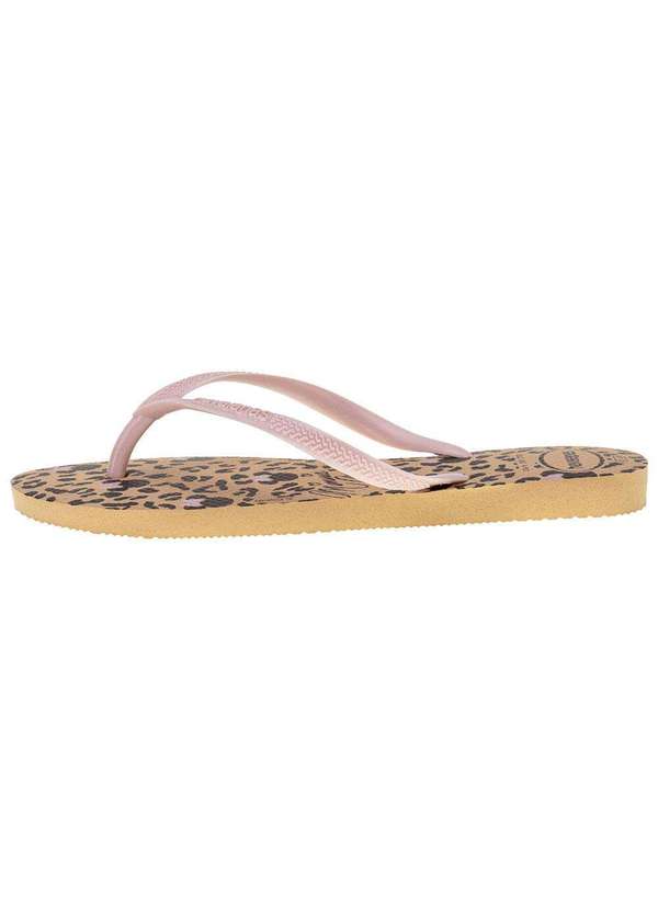 Havaianas - Chinelo Feminino Slim Disney Havaianas - 4141203 - Bege/Rosa 3