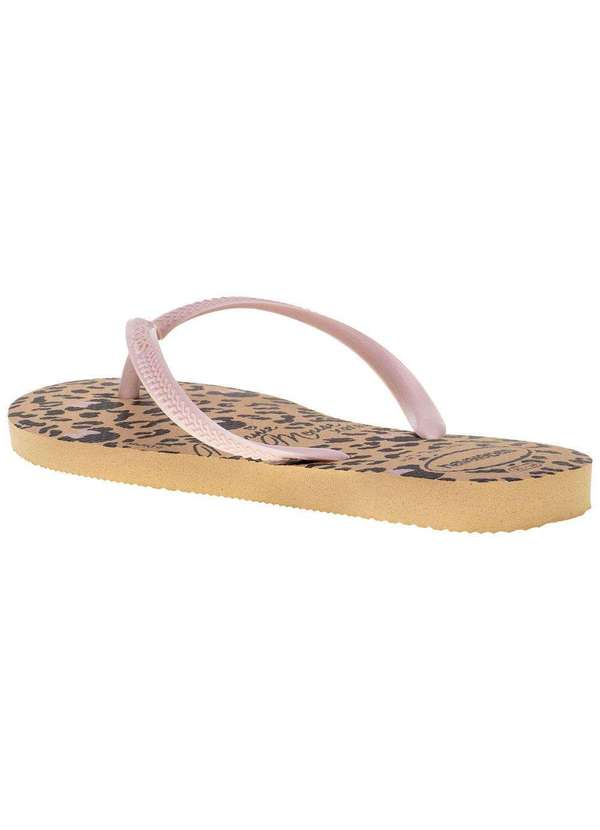 Havaianas - Chinelo Feminino Slim Disney Havaianas - 4141203 - Bege/Rosa 4