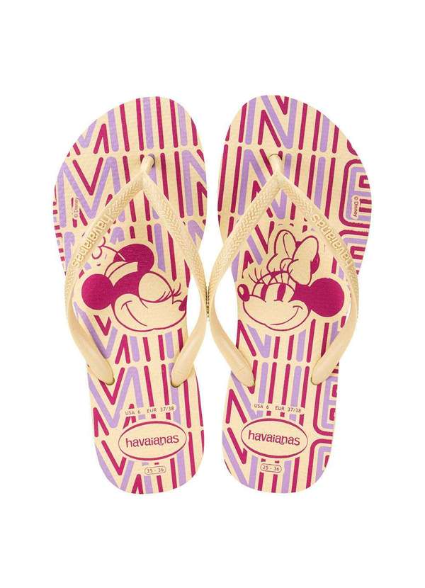 Havaianas - Chinelo Feminino Slim Disney Havaianas 4141203 - Amarelo