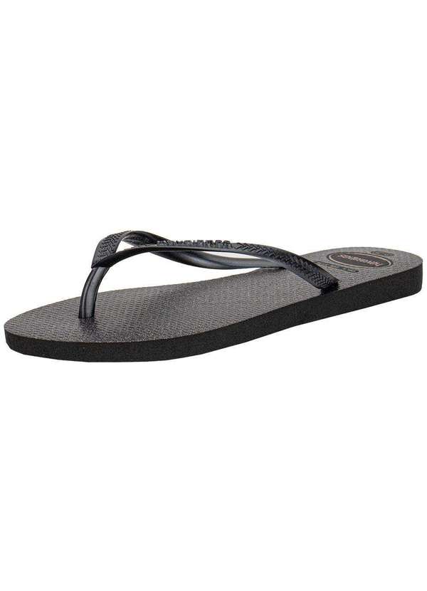 Havaianas - Chinelo Feminino Slim Gloss Havaianas 4145617 Preto 2