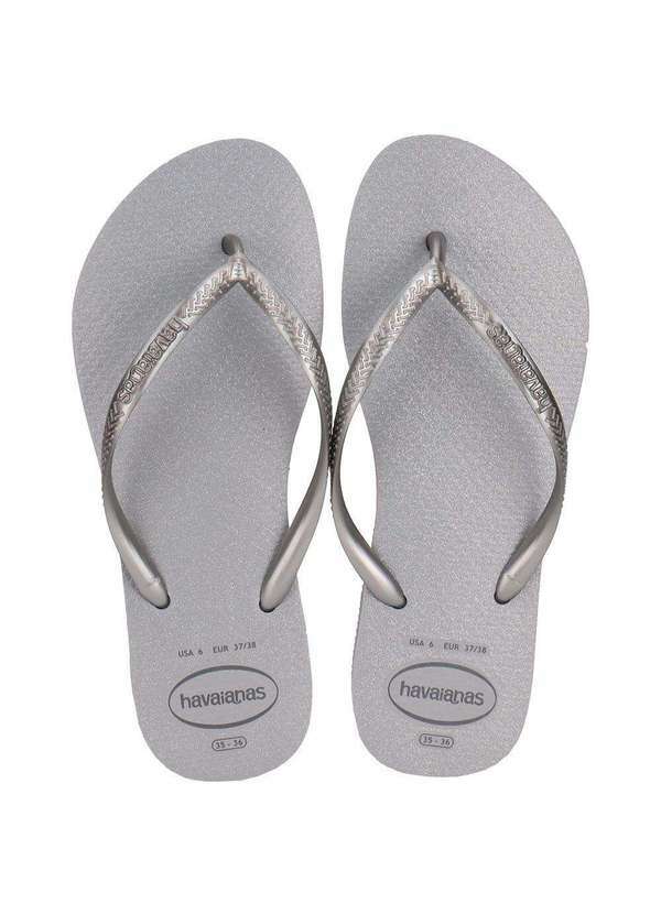 Havaianas - Chinelo Feminino Slim Gloss Havaianas 4145617 Prata