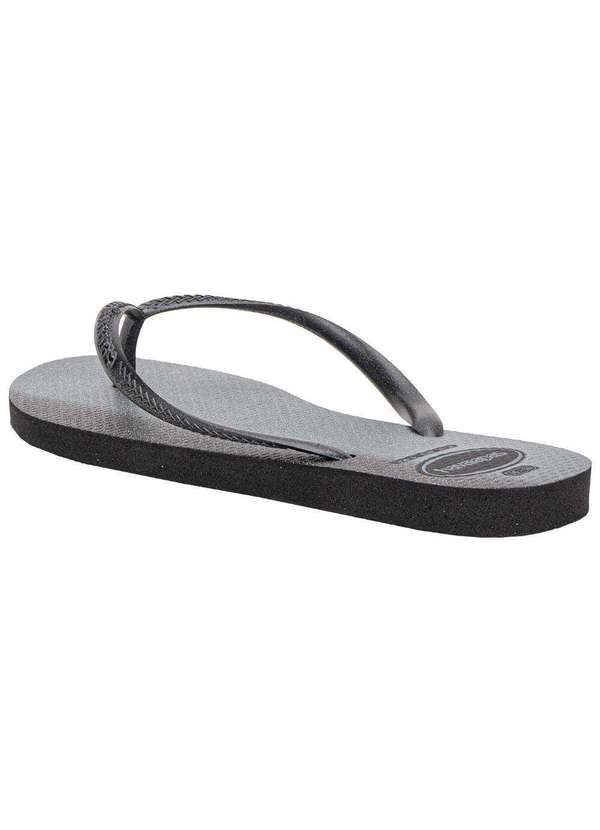 Havaianas - Chinelo Feminino Slim Gloss Havaianas 4145617 Preto/Cinza 4