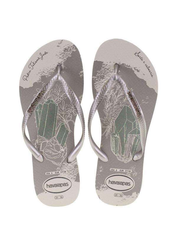 Havaianas - Chinelo Feminino Slim Party Havaianas - 4146347 - Cinza