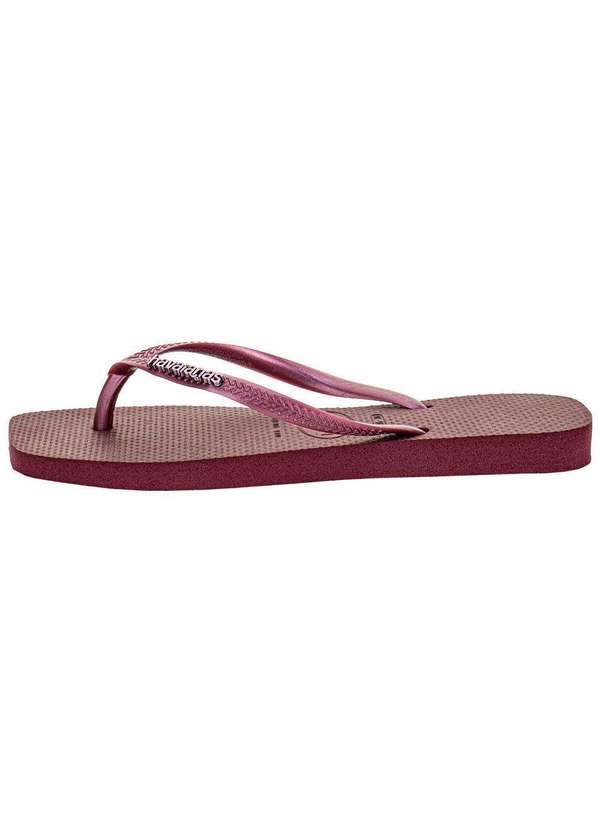 Havaianas - Chinelo Feminino Slim Square Logo Metallic Havaianas - 4148257 Vinho 3
