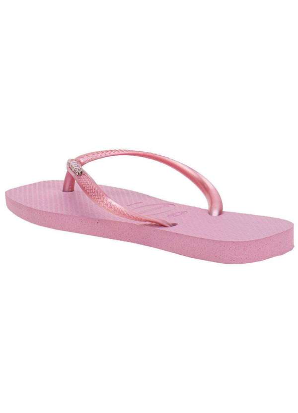 Havaianas - Chinelo Feminino Slim Square Logo Metallic Havaianas - 4148257 Rosa 4