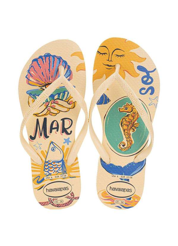 Havaianas - Chinelo Feminino Slim Super Fresh Havaianas 4149811 Amarelo 1