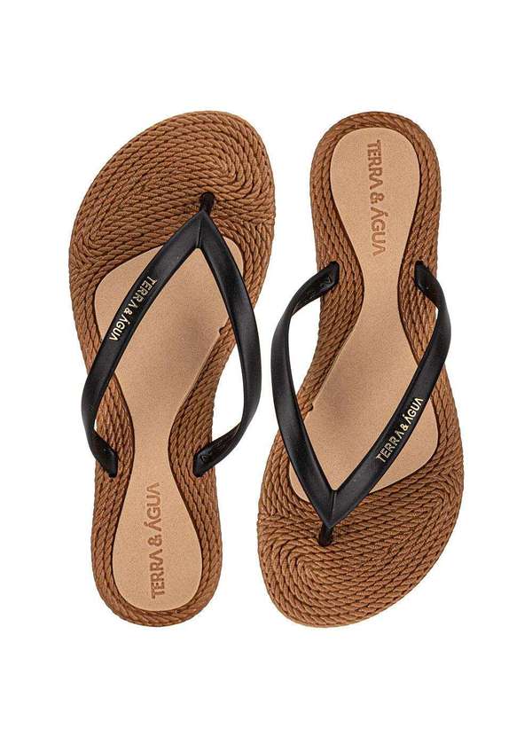 Terra & Agua - Chinelo Feminino Terra & Água 260902cx Preto