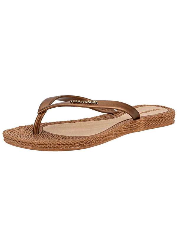 Terra & Agua - Chinelo Feminino Terra & Água 260902cx Bronze 2