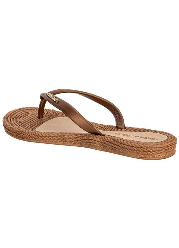 Terra & Agua - Chinelo Feminino Terra & Água 260902cx Bronze 4