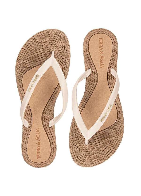 Terra & Agua - Chinelo Feminino Terra & Água 260902cx Marfim