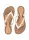 Terra & Agua - Chinelo Feminino Terra & Água 260902cx Bronze - variação: Marfim