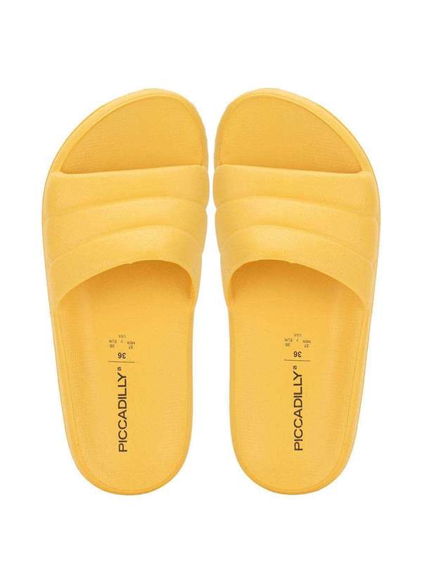 Piccadilly - Chinelo Slide Marshmallow Piccadilly - C222001 - Amarelo 01
