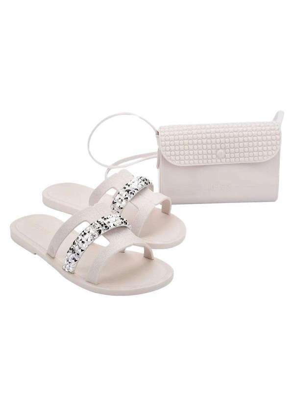 Melissa - Melissa Bolsa Desire 35741 - Branco/Prata