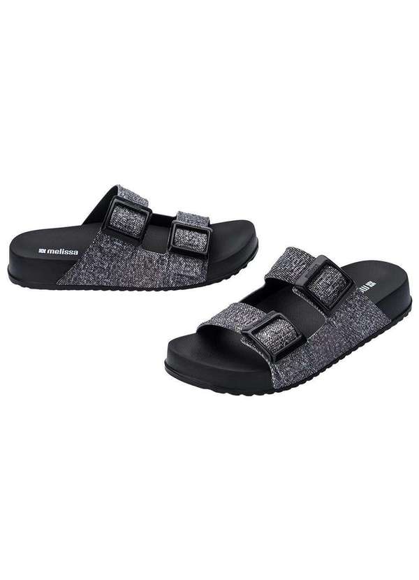 Melissa - Melissa Cozy M-Lover Slide Denim 36146 - Preto 2