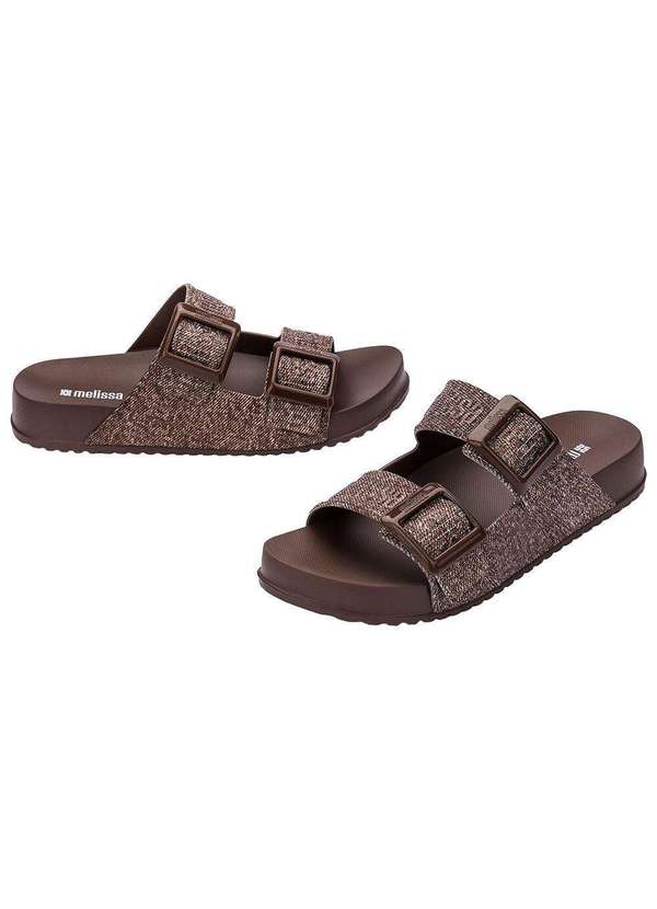 Melissa Cozy M-Lover Slide Denim 36146 - Café - Clovis Calcados