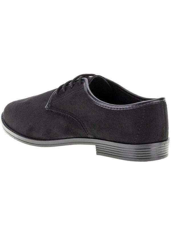 Moleca - Sapato Feminino Moleca - 5621215 - Preto/Camurça 3