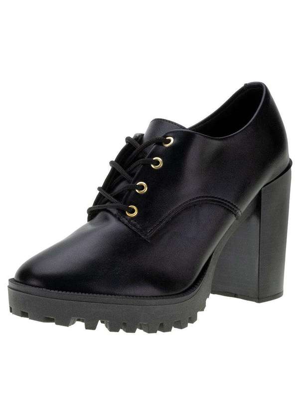 Moleca - Sapato Feminino Oxford Moleca - 5713101 - Preto