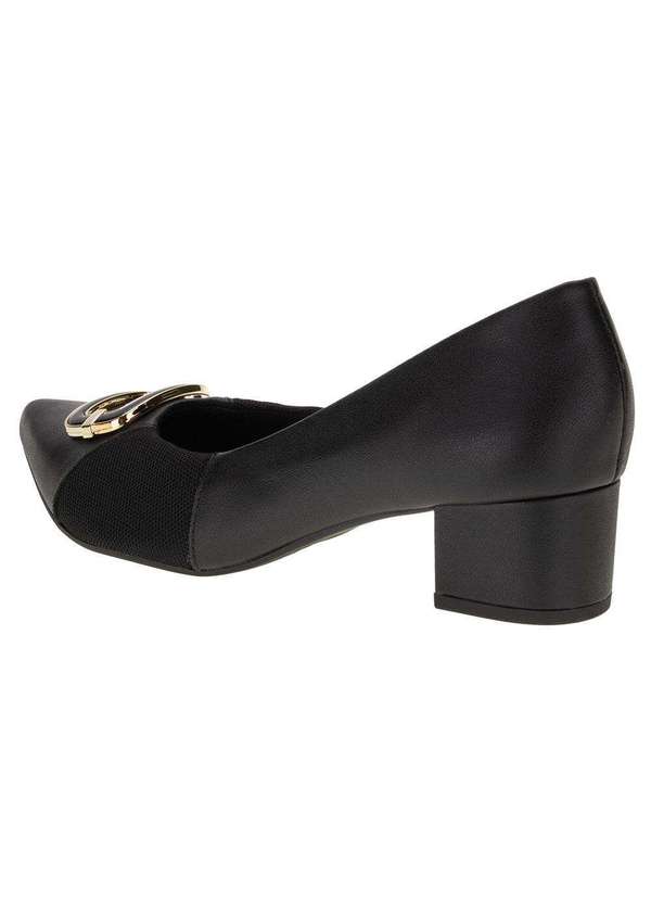 Usaflex - Sapato Feminino Salto Grosso Usaflex Mm0503 - Preto 3