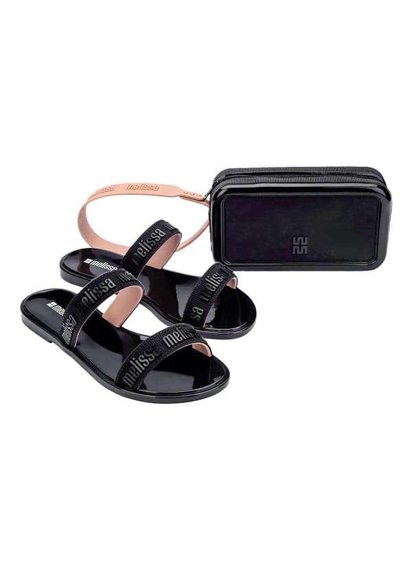 Melissa - Melissa  Bolsa Duo M Lover 36628 Preto/Bege