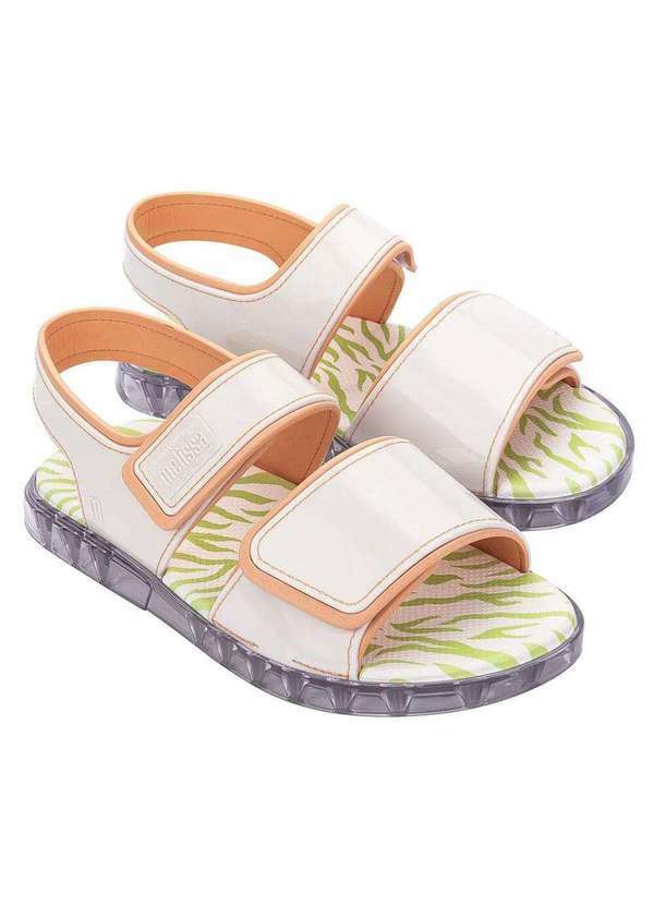 Melissa - Melissa Papete Zone 33804 - Branco/Laranja