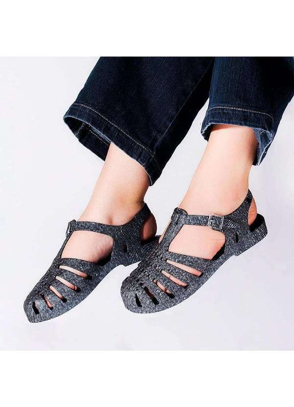Melissa - Melissa Possession Print Denim 36133 Preto/Cinza 2