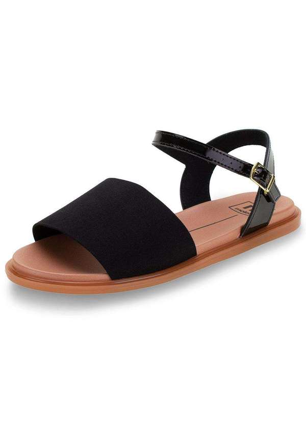 Moleca - Sandália Feminina Avarca Moleca - 5450100 - Preto 01