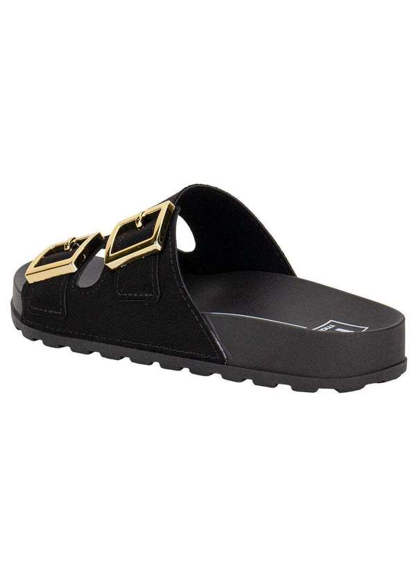 Moleca - Sandália Feminina Conforto Moleca 5436401 - Preto/Camurça 3