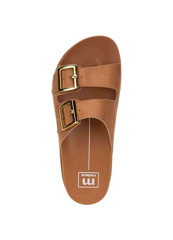 Moleca - Sandália Feminina Conforto Moleca 5436401 - Camel 5