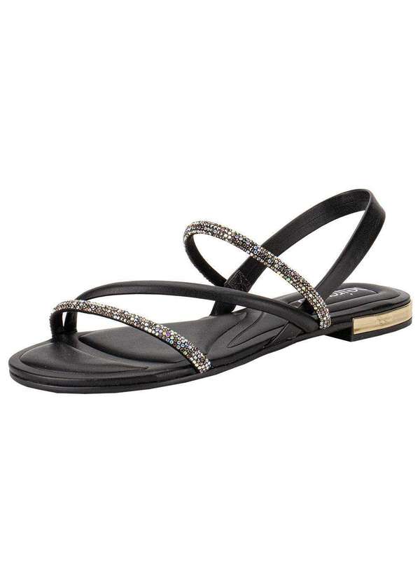 Beira Rio - Sandália Feminina Flat Beira Rio 8263969 - Preto