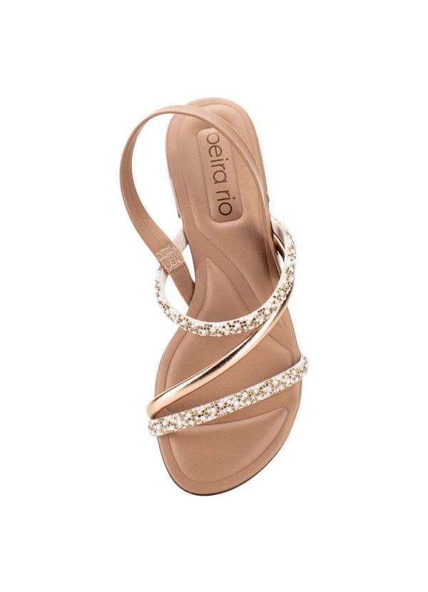 Beira Rio - Sandália Feminina Flat Beira Rio 8263969 - Bronze 5
