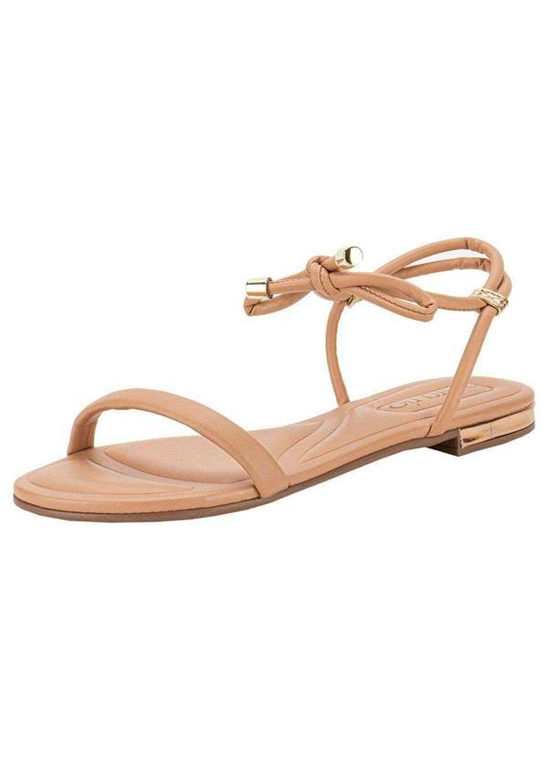 Sandália Feminina Flat Beira Rio 8263974 Salmão Clovis Calcados