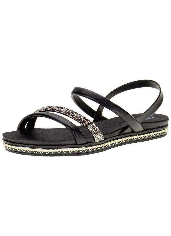 Beira Rio - Sandália Feminina Flat Beira Rio - 83211546 - Preto