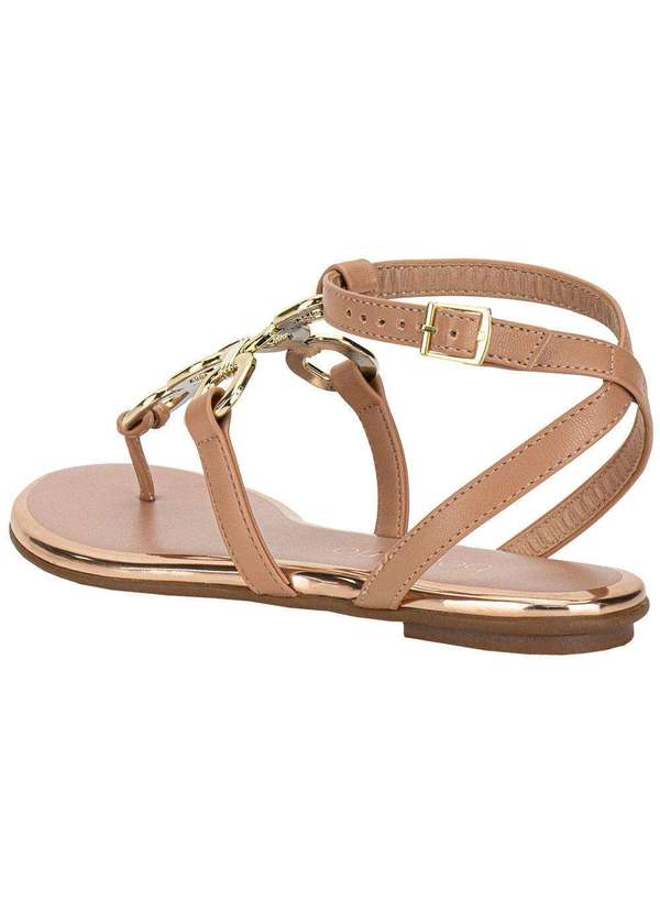 Beira Rio - Sandália Feminina Flat Beira Rio 8367668 Salmão 3