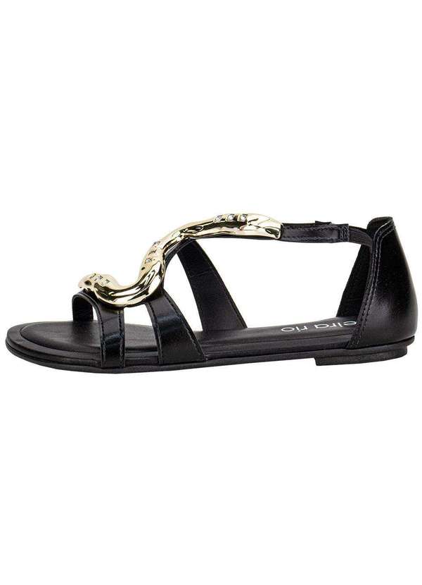 Beira Rio - Sandália Feminina Flat Beira Rio 8367873 - Preto 2