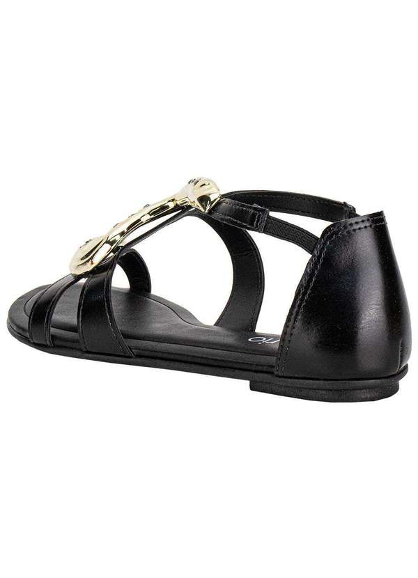 Beira Rio - Sandália Feminina Flat Beira Rio 8367873 - Preto 3