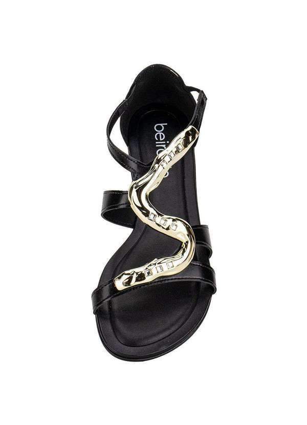 Beira Rio - Sandália Feminina Flat Beira Rio 8367873 - Preto 5
