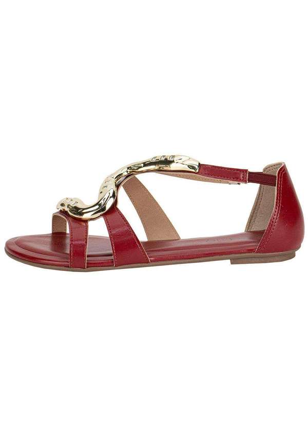 Beira Rio - Sandália Feminina Flat Beira Rio 8367873 - Vinho 2