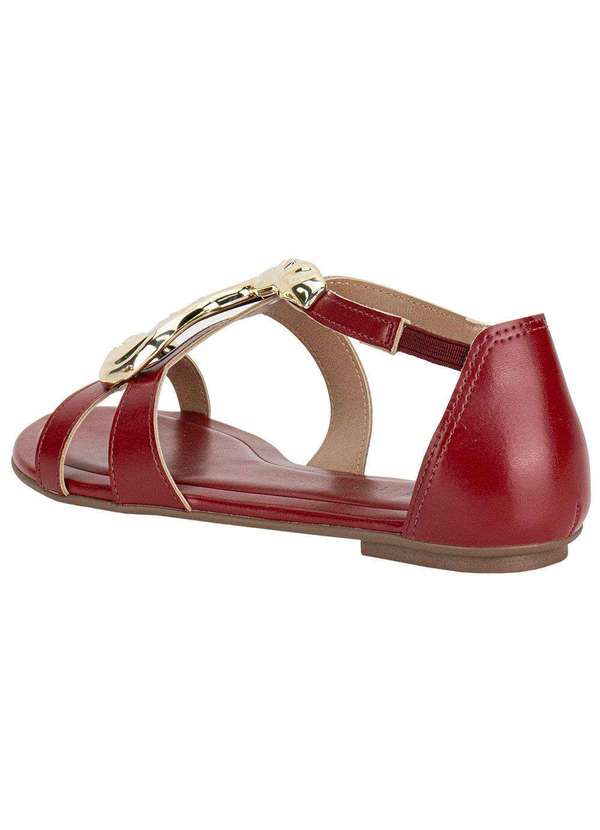 Beira Rio - Sandália Feminina Flat Beira Rio 8367873 - Vinho 3
