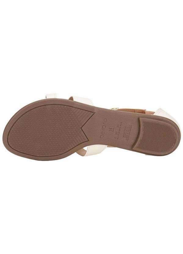 Beira Rio - Sandália Feminina Flat Beira Rio 8367873 Marfim 4