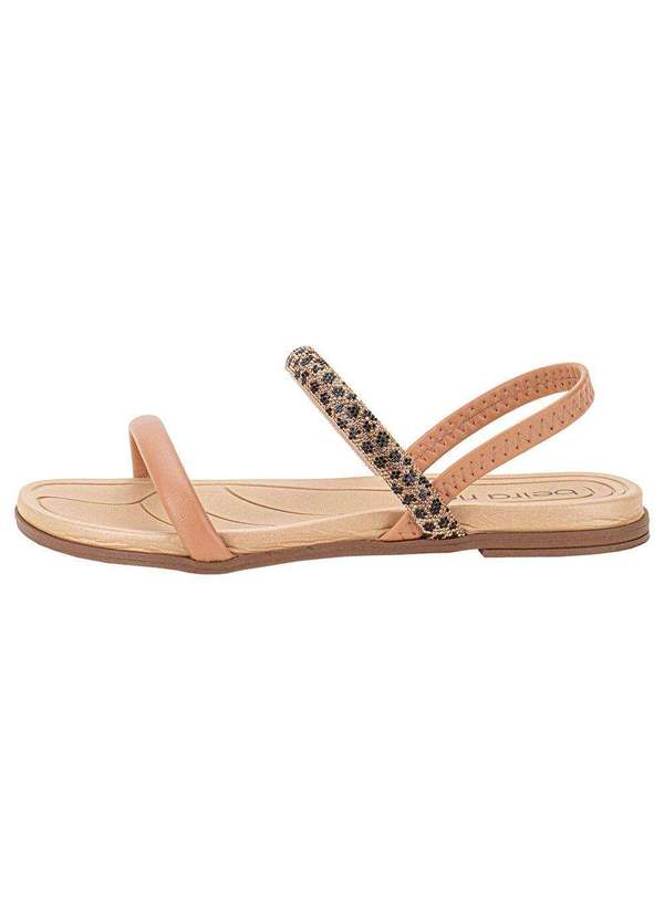 Beira Rio - Sandália Feminina Flat Beira Rio 8507103 - Bronze 2