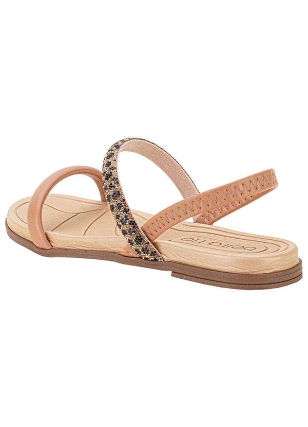 Beira Rio - Sandália Feminina Flat Beira Rio 8507103 - Bronze 3